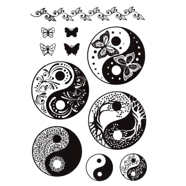 Silikonstempel Yin und Yang